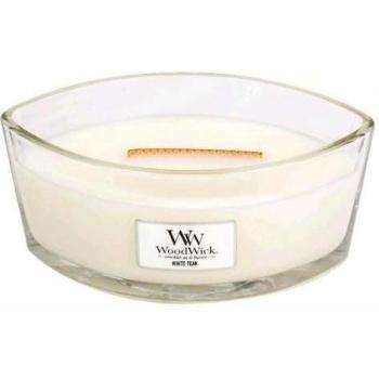 WoodWick Ellipse Candle White Teak