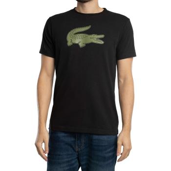 T‑shirt Lacoste Croc Noir Vert Manches Courtes – Taille M