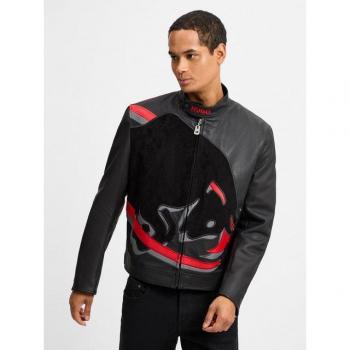 HUGO RB Lederjacke mit charakteristischem Design