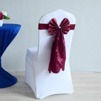Banda de Lycra burdeos para bodas