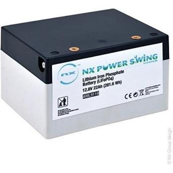 Golf Power Swing 12V 22Ah Lithium Fer Phosphate + Chargeur 4A