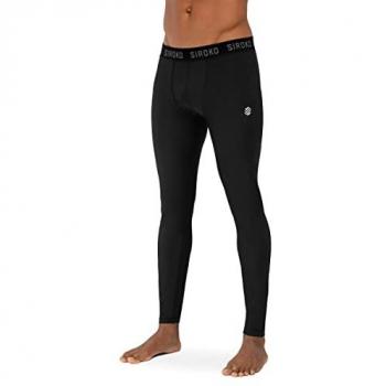 Siroko Wolf Black Thermal Compression Pants Size S