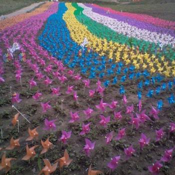 10Set Windmill Pinwheel Outdoor Decoration