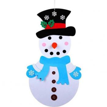 DIY Felt Snowman Door Decoration Kit