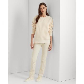 Lauren Ralph Lauren Damen Straight Leg Hose Ecru Größe 44