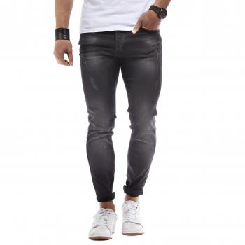 Leif Nelson Herrenstoffhose – Skinny-Stretch Denim