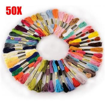 100 pcs DIY Silk Line Branch Threads for Embroidery