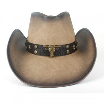 Caballo de Sombrero Punk con Cinta de Cuero