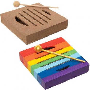 Create Your Own Wooden Music Blocks (Pack of 3)
