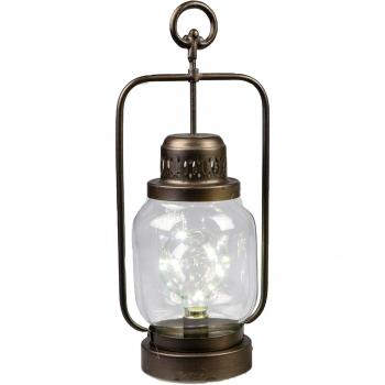 Metall‑Laterne Nordic Style mit LED – Dekojohnson Geschenkidee