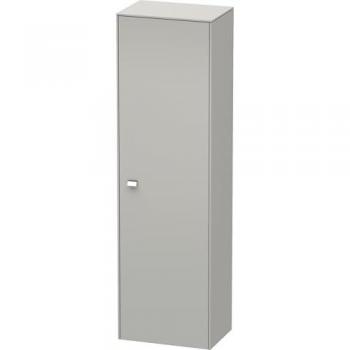 Armoire Duravit Brioso 520x1770x360mm en Gris Béton Mat avec porte droite et poignée chromée