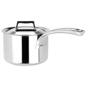 Saint Germain Casserole Ø 16 cm avec couvercle inox brillant (Sitram 711662)