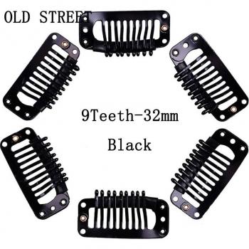 20pcs Hair Clip 9 Teeth 32mm for Hair Styling and Extensions