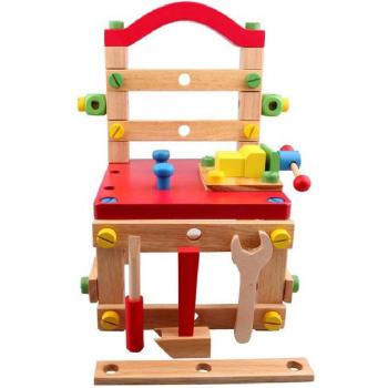 Silla Juguete de Madera con Tornillo Desmontable
