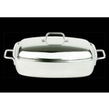 Cuisson‑Ovale 32 × 21 cm, avec couvercle Demeyere