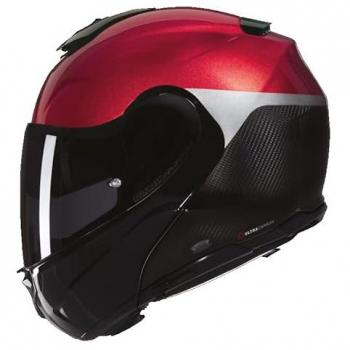 Casco modulare Nolan X-1005 Ultra Carbon speciale 341 carbon rosso viscerale