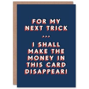 Artery8 Men’s “Funny Fortune” Birthday Card – Dark Azure
