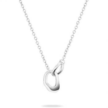 Collier argenté classique 45 cm