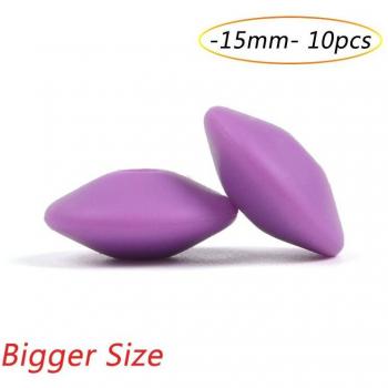 Cuentas de dentición de silicona 15mm