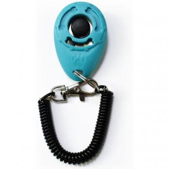 Adjustable Sound Clicker for Dog Training with Key Chain and Wrist Strap