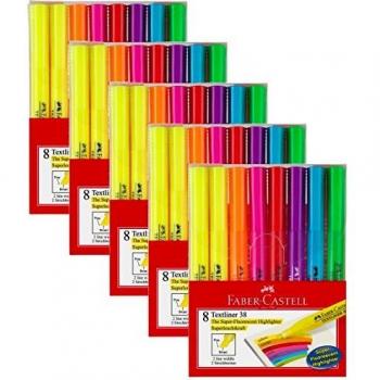 Faber-Castell Textmarker Textliner 38, 8er Etui, sortiert