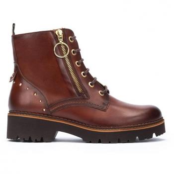 Botines de piel para mujer Pikolinos con cordones