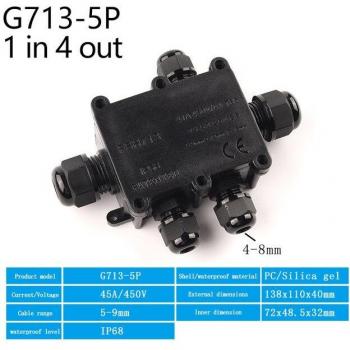 Outdoor IP68 Electrical Wire Connector Junction Box