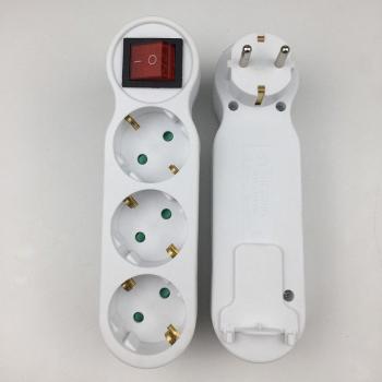 Convenient Conversion 3 Way German Plug Socket 16A