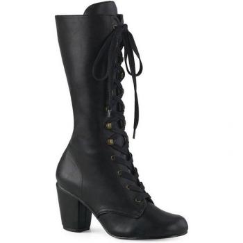 DemoniaCult VIVIKA-205 Damen Stiefel mit Schnürung
