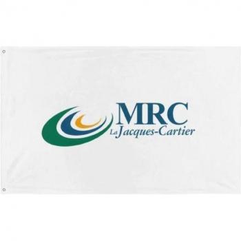Flag La Jacques-Cartier 64×96 cm polyester – modèle officiel
