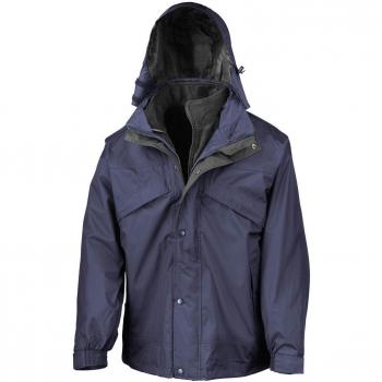SeaGuard 3‑in‑One Water‑Resistant Zip‑Clip Jacket