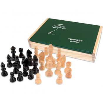 Juego de Piezas de Ajedrez Staunton 4 en Estuche Exclusive Aquamarine