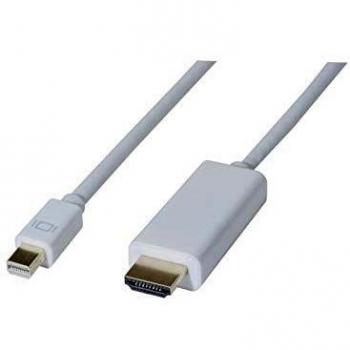 Mini‑DP 1.1 vers HDMI 2 m – Cordon Noir – Résolution Full HD