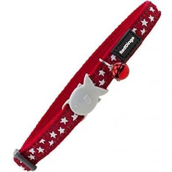 Collare con stelle rosse e guinzaglio – 1,2 m, BigBuy