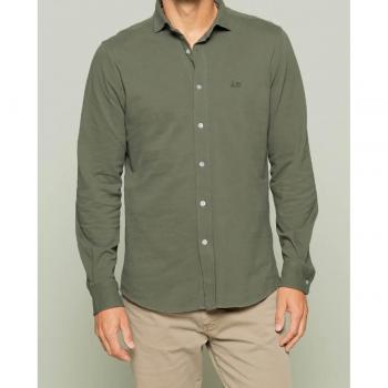 Camisa Lisa Khaki para Hombre Scott 1985