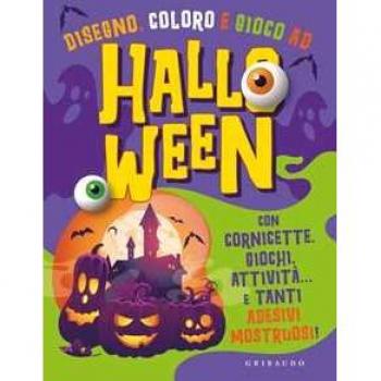 Disegno, coloro e gioco ad Halloween. Con cornicette, giochi, att...