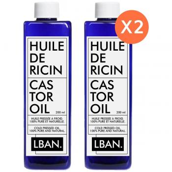 Skin & Lash Castor Oil Bundle – 2 x 200ml Cold Pressed