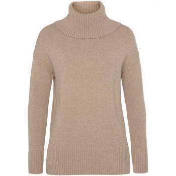 Lässiger Tamaris Rollkragenpullover mit seitlichen Schlitzen
