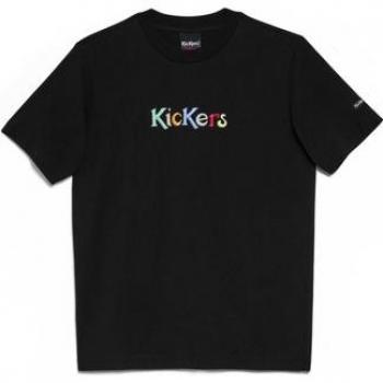 Femme T‑shirt Kickers Traffic Noir – Midi