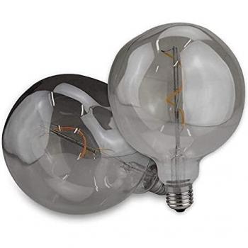Vintage LED Filamentlampe E27 4W ultrawarmweiß, Glas smoky, dimmbar