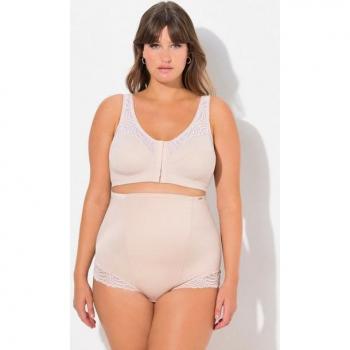 Kelly Entlastungs‑BH für Damen – 105C, beige, kein Bügel, Vorderverschluss, Synthetik/Elasthan, Ulla Popken