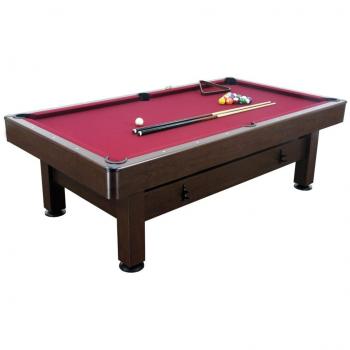 Table de Billard Cougar Saphir 6ft marron / rouge