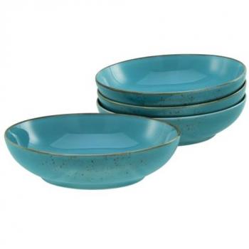 CreaTable Schüssel-Set Nature Collection Water blau Steinzeug