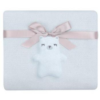 Kikkaboo Coperta in Cotone Bear Blu