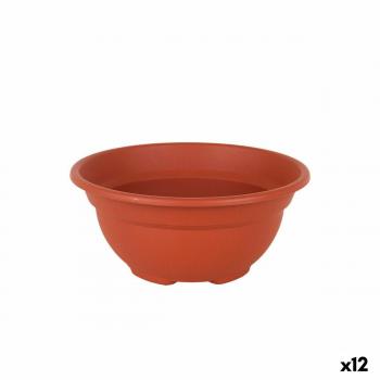 Maceta Dem Greentime Bol Marrón ø 20 x 9 cm (12 Unidades)
