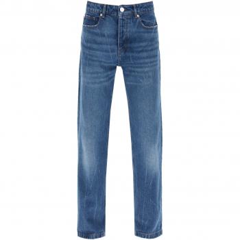 Ami Paris Men's Straight-Leg Trousers in Denim, Size 32, UTR500DE0016, Color 480