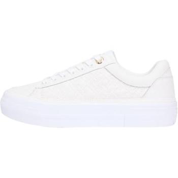 Tommy Hilfiger Plattform-Sneaker “Quilt” in Ecru FW0FW09265