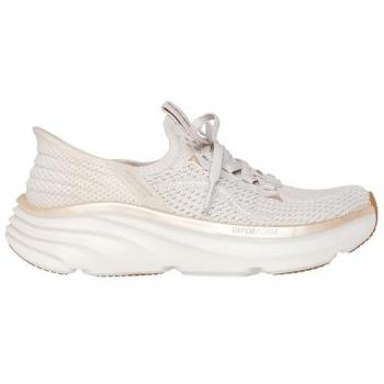 Evening Glow D’Lux Vapor Slip‑Ins – Natural/Gold, Size 8, Vegan