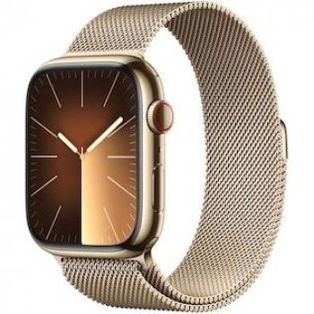 Apple Watch Series 9 Oro Milanese 45 mm (GPS + Cellular) – Caja de Acero