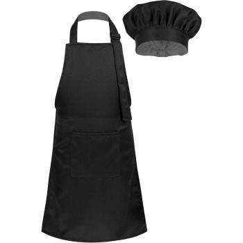 Kids Baking Apron and Chef Hat with Pocket